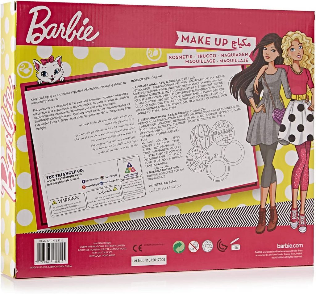 Barbie Decks Round Cosmetic Case Top Toys