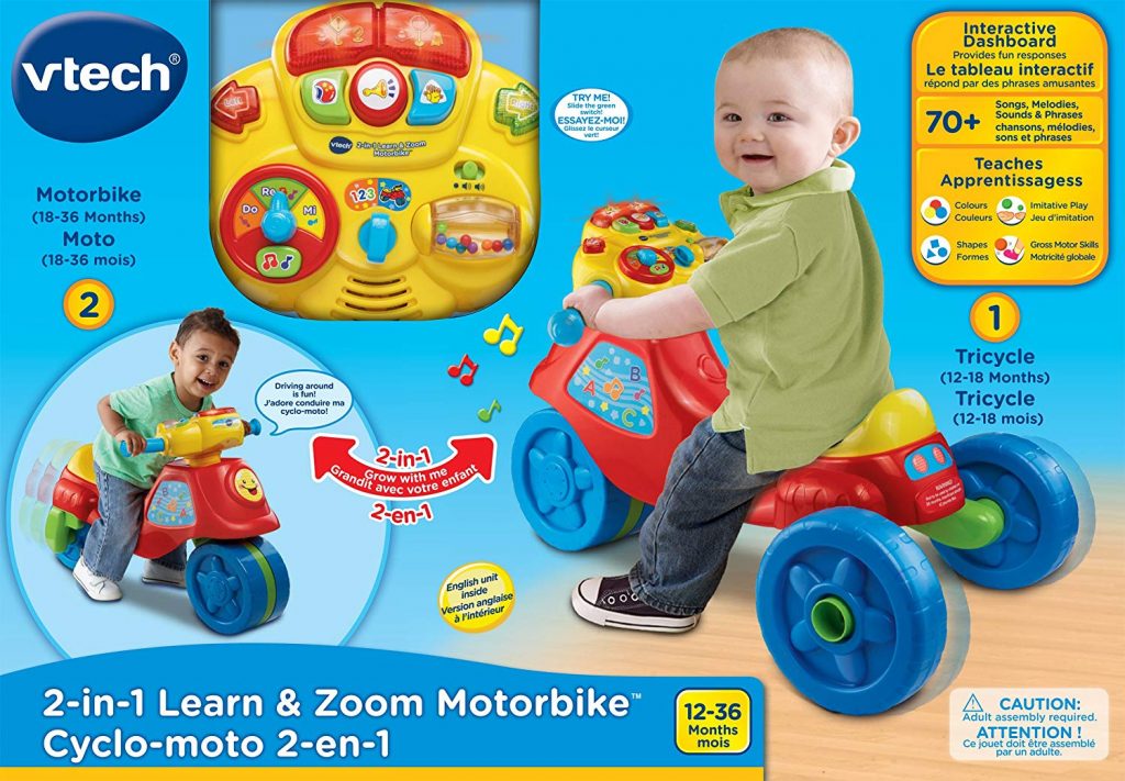 VTech 2 In 1 Learn And Zoom Motor Bike | Top Toys