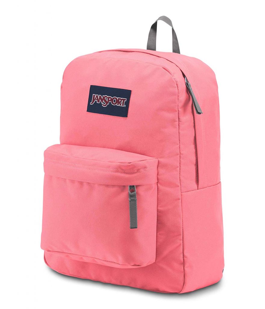 JanSport Superbreak Backpack - Lightweight School Pack, Strawberry Pink ...