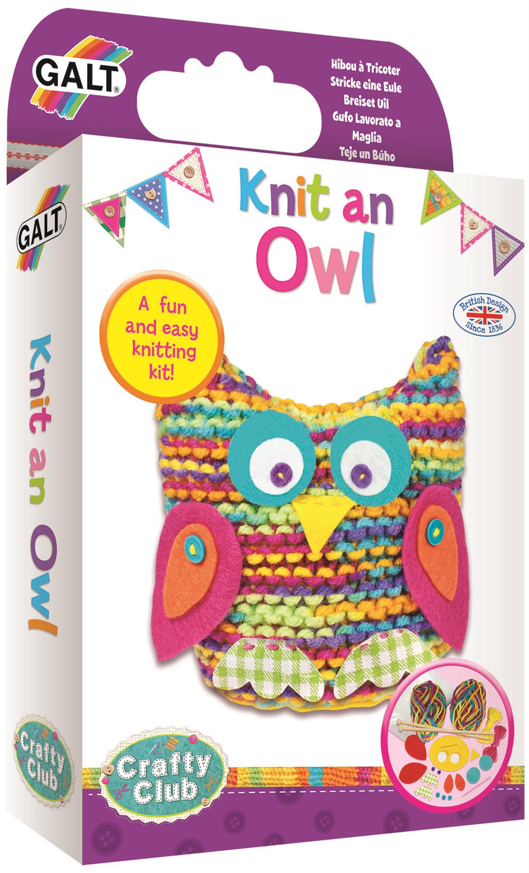 Galt KNIT AN OWL Kids Art Craft Toy BNIP | Top Toys