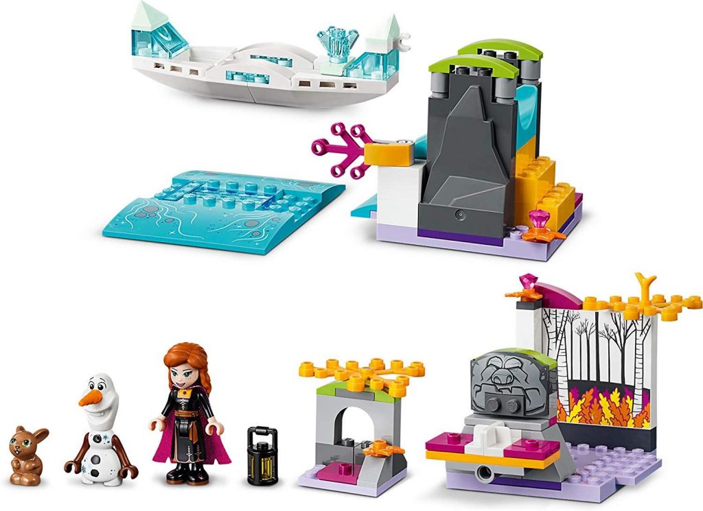 lego frozen anna's canoe