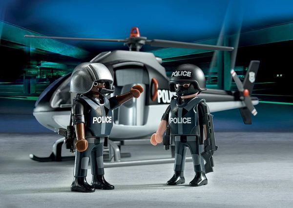 Playmobil Tactical Unit Helicopter, Multicolor, (Model: 9363)