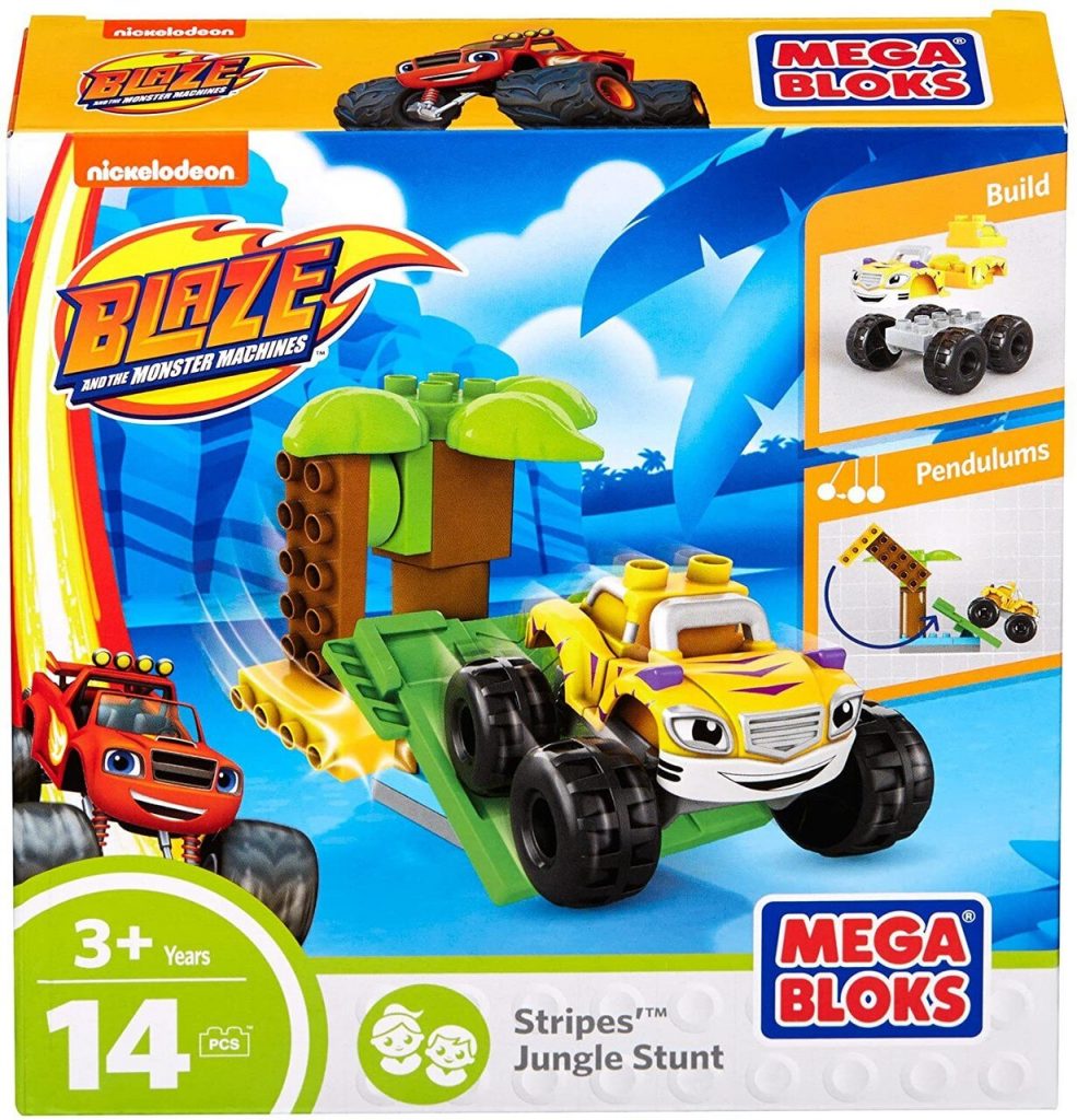 Mega Bloks Blaze And The Monster Machines Stripes Jungle Stunt Set Top Toys