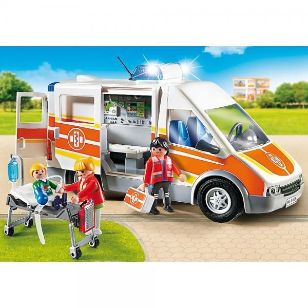 playmobil 6685 city life ambulance with lights and sound