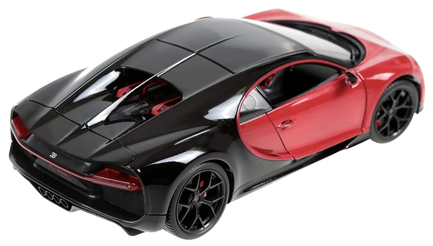 Bugatti Chiron Sport 16 Red and Black 1/18 Diecast Model Car by Bburago 