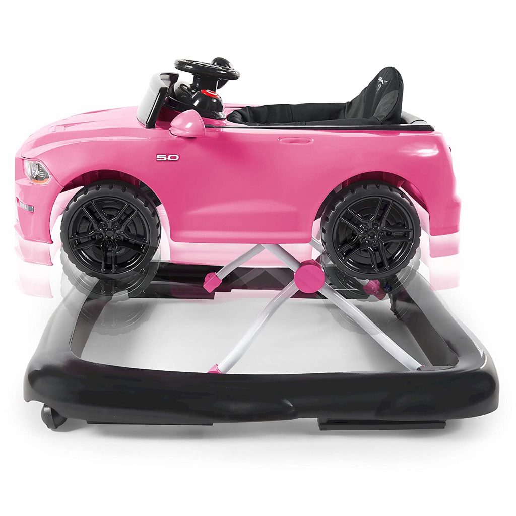 Bright Starts 3 Ways To Play Walker, Ford Mustang Pink, 6 Months Plus