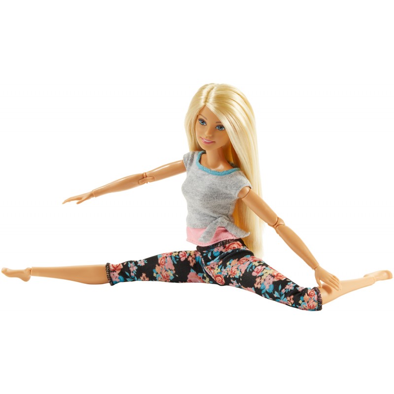  Barbie Made to Move Doll, Curvy, with 22 Flexible