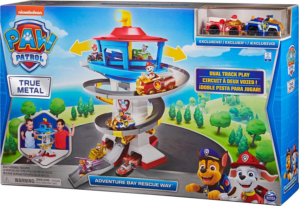 Paw Patrol, True Metal Adventure Bay Rescue Way Toy Playset with 2 ...