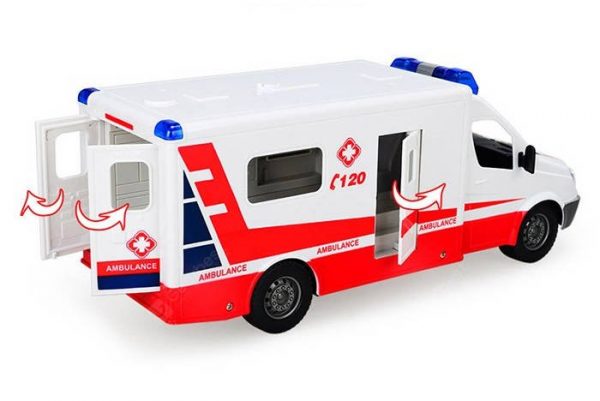 Double Eagle Mercedes-Benz Sprinter Remote Control Ambulance 1:18 Scale ...