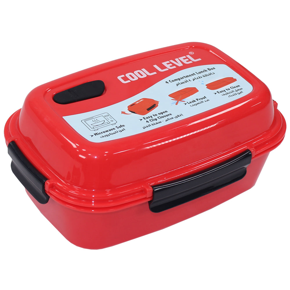 Buy Topware Plastic 4 Container Lunch Box with Blue Red Box Online @ ₹289  from ShopClues