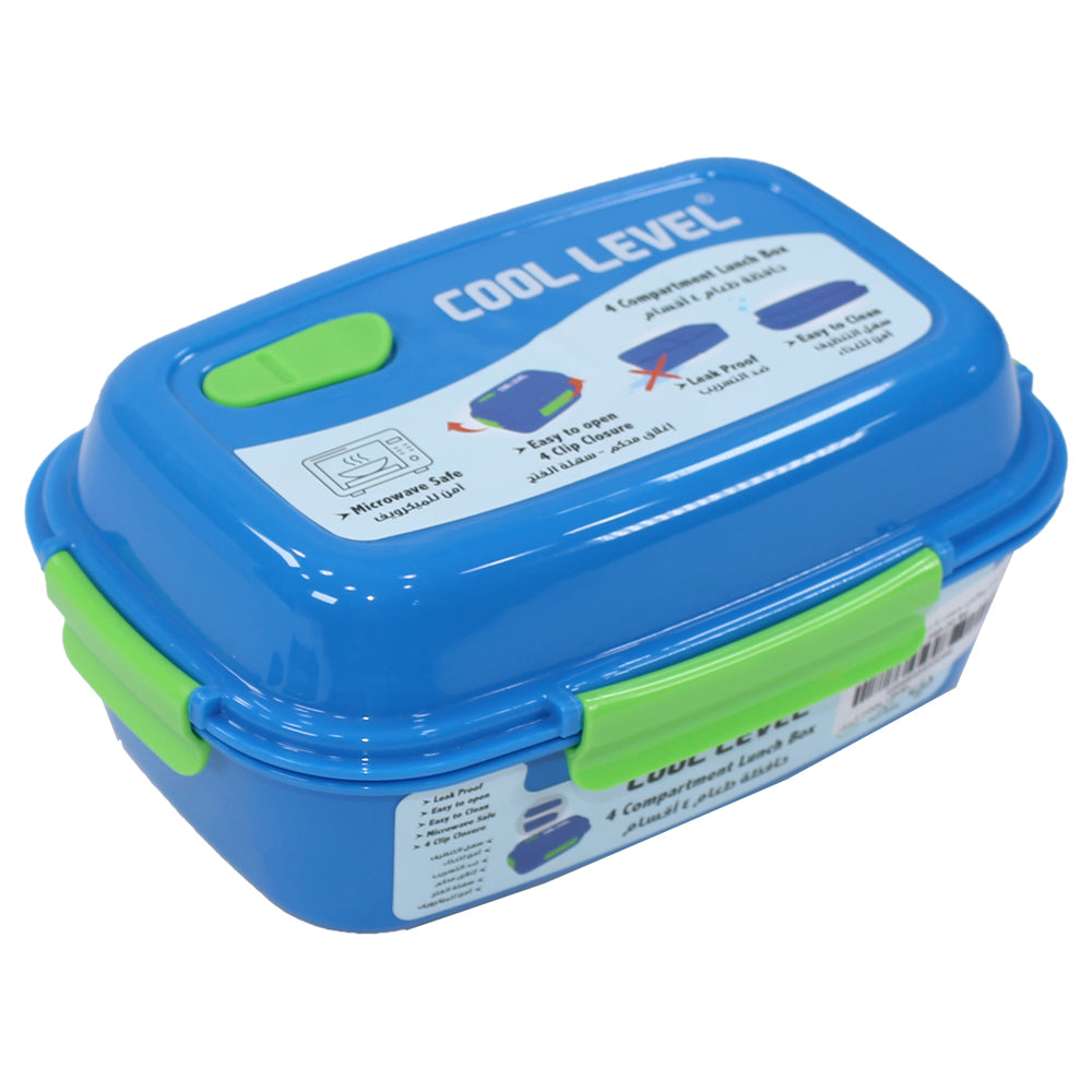 LLD12488 4 Compartment Lunch Boxes 400 Pack: Microwave Safe Meal