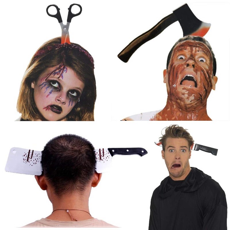 Knife Through The Head Novelty Gag Headband Costume Accessory