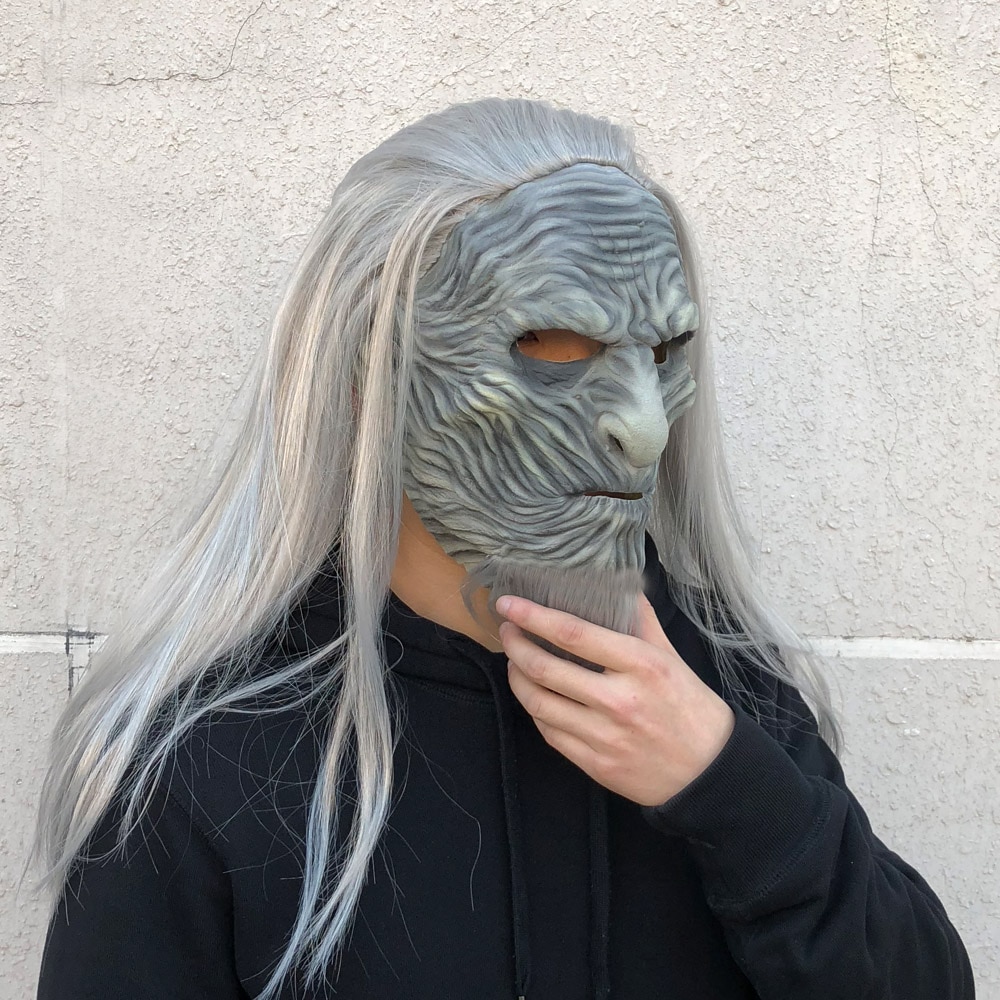 Game of Thrones Mask White Walkers Mask Cosplay Night King Zombie Latex  Masks with Wigs Halloween Party Costume - China Game of Thrones Mask and  Night's King Mask price